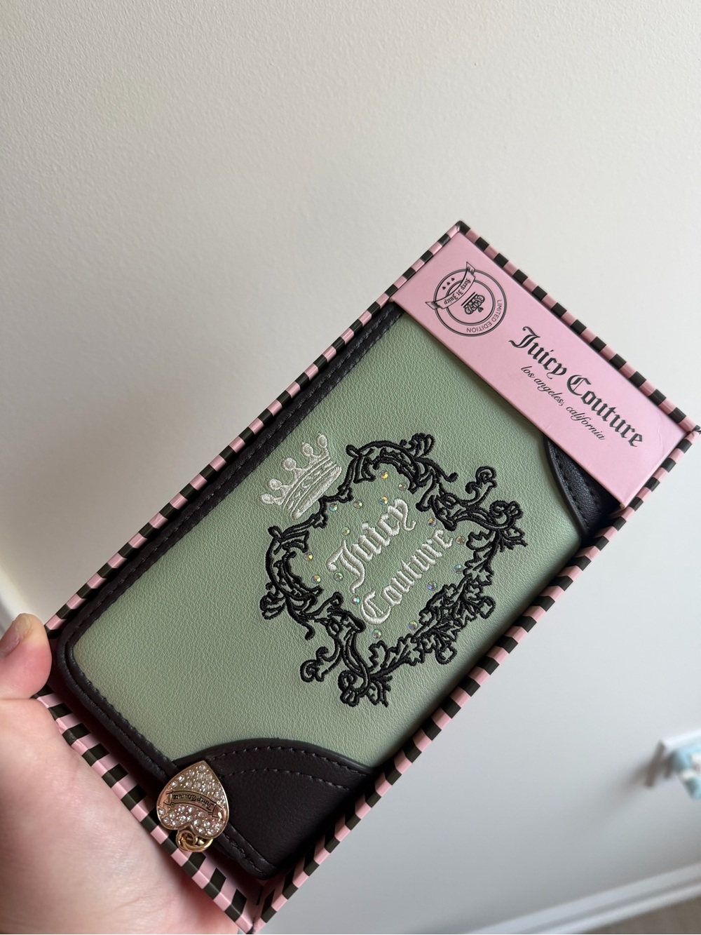 Juicy Couture Pink Branded Gift Box with Black Crest